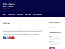 Tablet Screenshot of gifts4familyandfriends.com